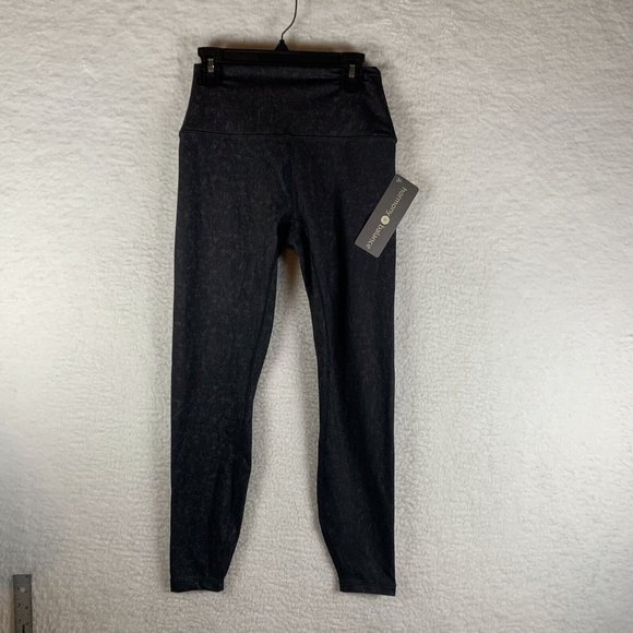 Harmony Balance Yoga Pants Women's Small Black Polyester‎ Stretch Pull On 7061 - Picture 1 of 9